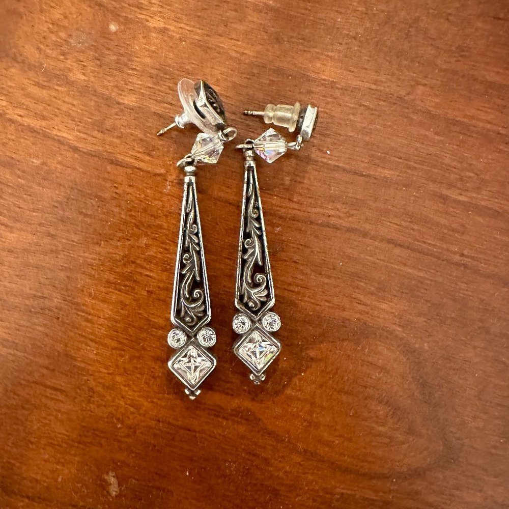 Brighton Drop Earrings Silver